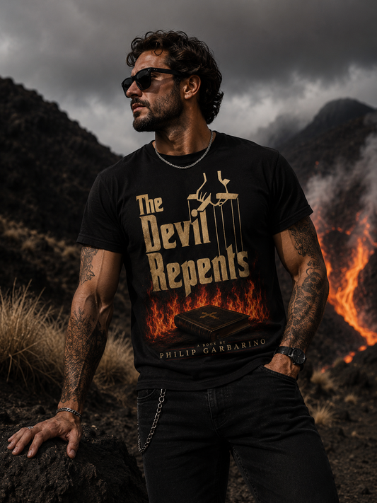“The Devil Repents” Gold T-Shirt