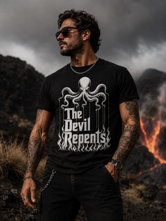 “The Devil Repents” White T-Shirt
